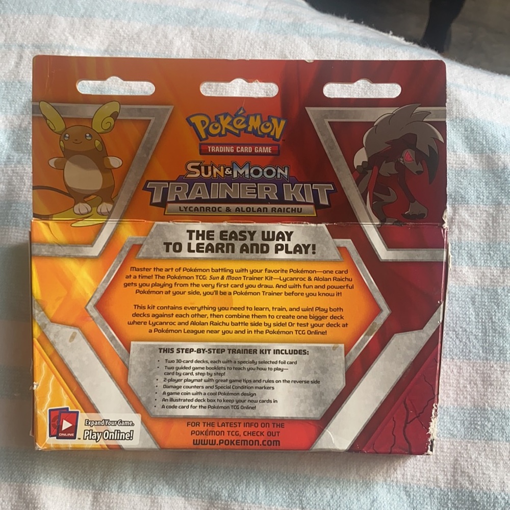 Pokemon & and Moon Lycanroc, Alolan Raichu Trainer Kit card game. - Picture 3 of 5